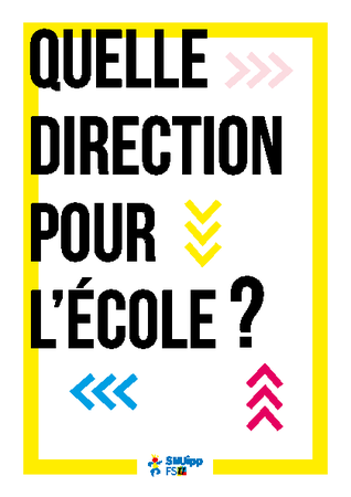 Quelle direction pour l'école?