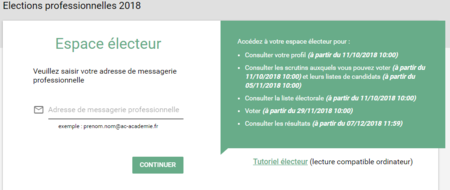 espace électeur