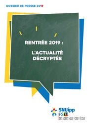 Dossier de presse actu