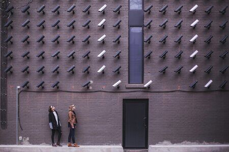 Women with surveillance cameras