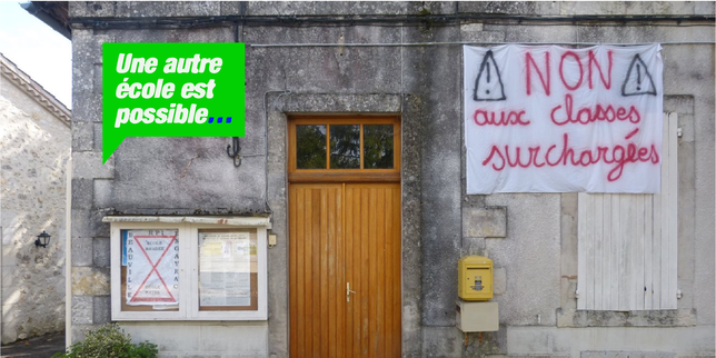 Ils disent non à la fermeture d'une classe de maternelle à  Conflans-sur-Seine (Marne)