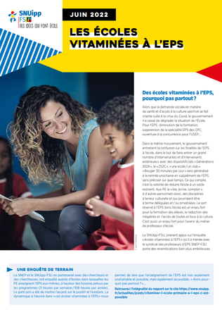 écoles vitaminées