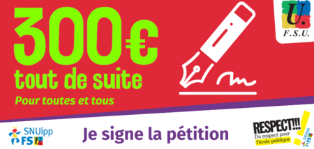 pétition 300€