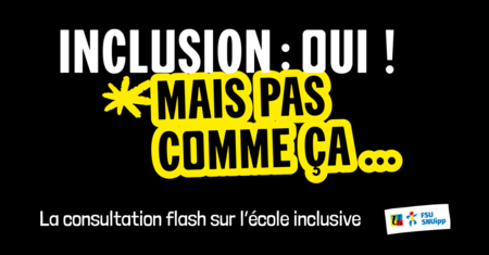 Consultation école inclusive